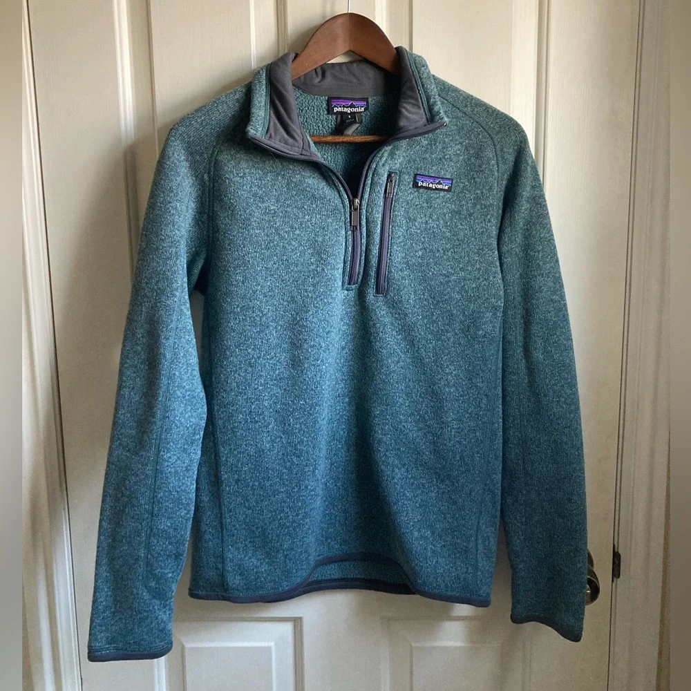 Patagonia 1/4 Zip Better Sweater Fleece Knit Pullover Blue - Picture 1 of 7